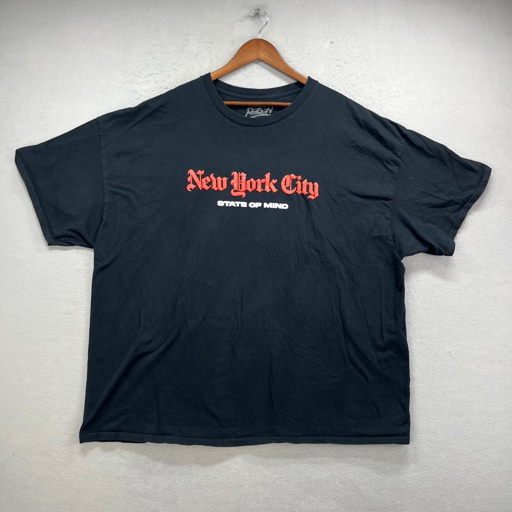 Popular Poison T-Shirt Men 4XL Black New York City Legendary State Of Mind Retro